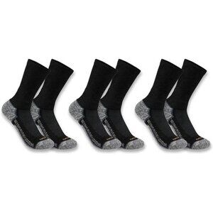 Mens Performance Work Socks 3 Pack Moisture Wicking Cushioned Odor Control